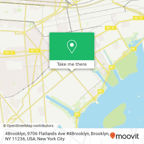Mapa de 4Brooklyn, 9706 Flatlands Ave #4Brooklyn, Brooklyn, NY 11236, USA