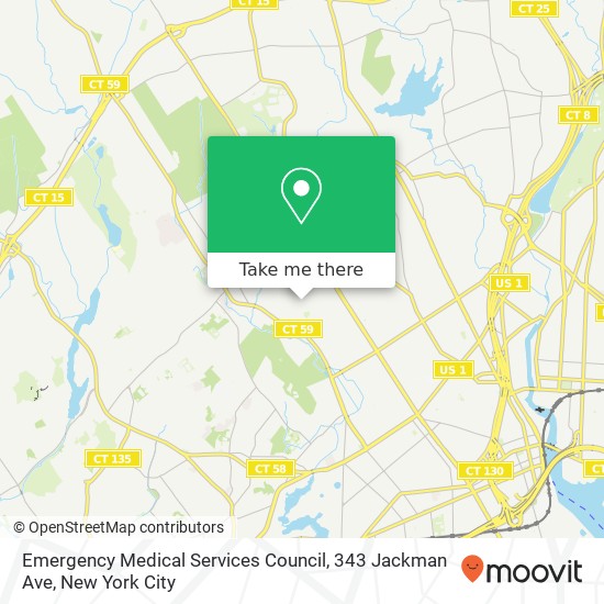 Mapa de Emergency Medical Services Council, 343 Jackman Ave