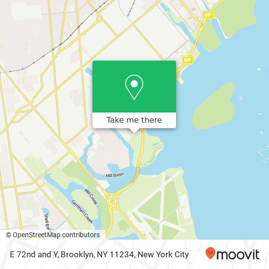 Mapa de E 72nd and Y, Brooklyn, NY 11234