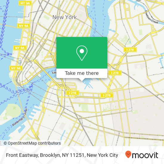 Mapa de Front Eastway, Brooklyn, NY 11251