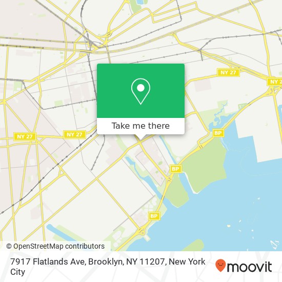 Mapa de 7917 Flatlands Ave, Brooklyn, NY 11207