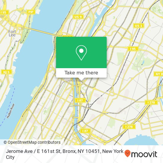Jerome Ave / E 161st St, Bronx, NY 10451 map