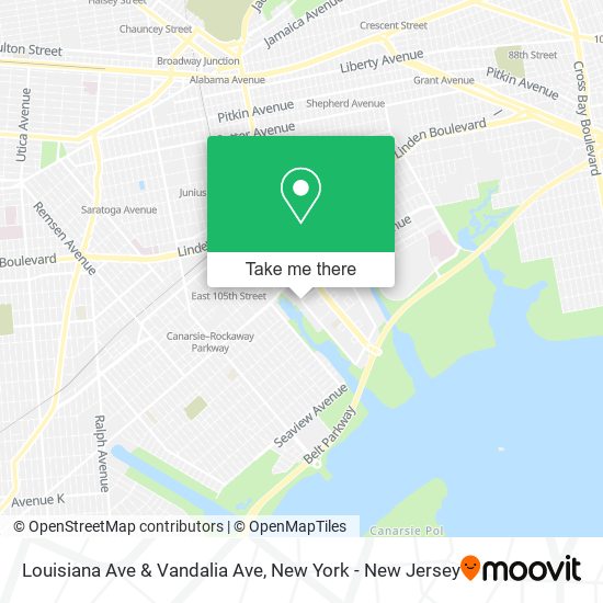 Mapa de Louisiana Ave & Vandalia Ave