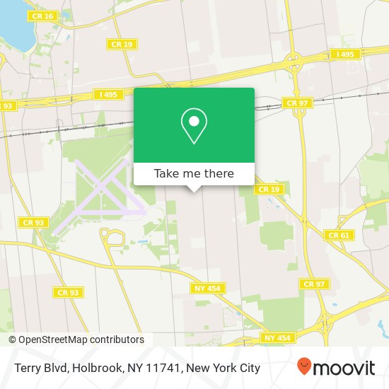 Mapa de Terry Blvd, Holbrook, NY 11741