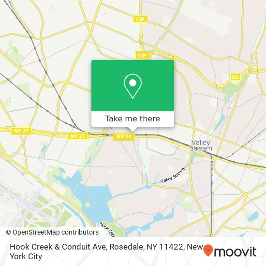 Hook Creek & Conduit Ave, Rosedale, NY 11422 map