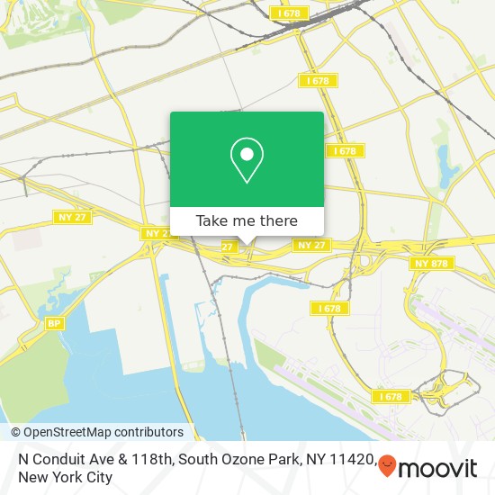 Mapa de N Conduit Ave & 118th, South Ozone Park, NY 11420