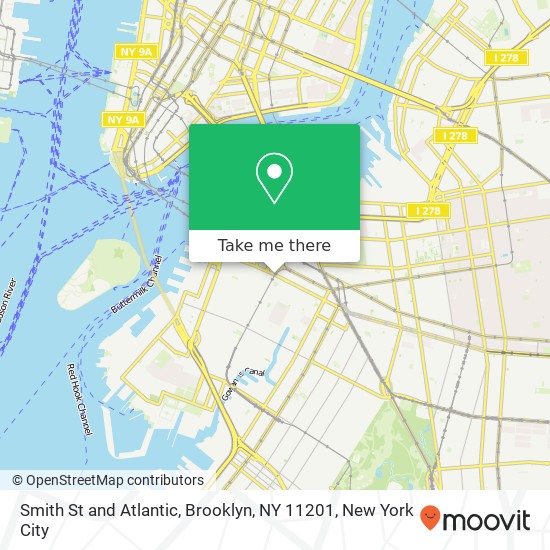 Mapa de Smith St and Atlantic, Brooklyn, NY 11201