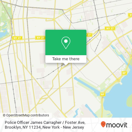 Police Officer James Carragher / Foster Ave, Brooklyn, NY 11234 map