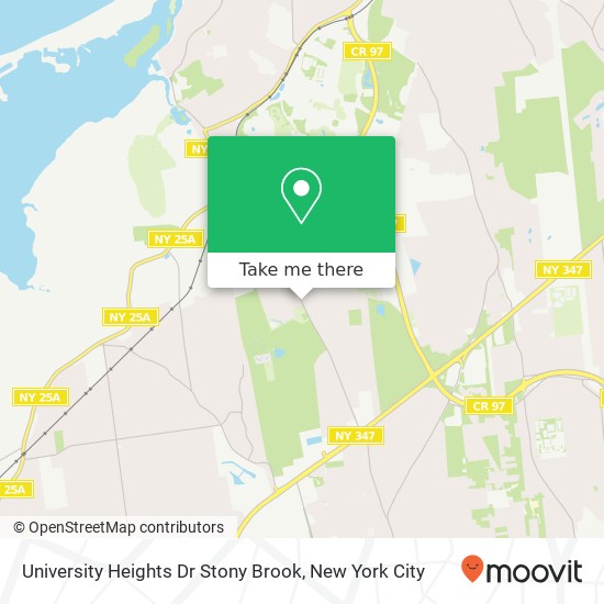 Mapa de University Heights Dr Stony Brook, Stony Brook, NY 11790