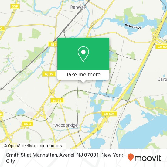 Mapa de Smith St at Manhattan, Avenel, NJ 07001