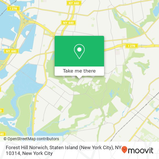 Forest Hill Norwich, Staten Island (New York City), NY 10314 map