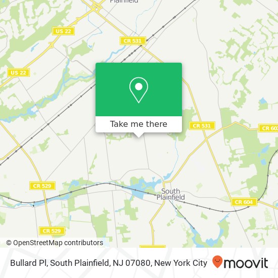 Bullard Pl, South Plainfield, NJ 07080 map