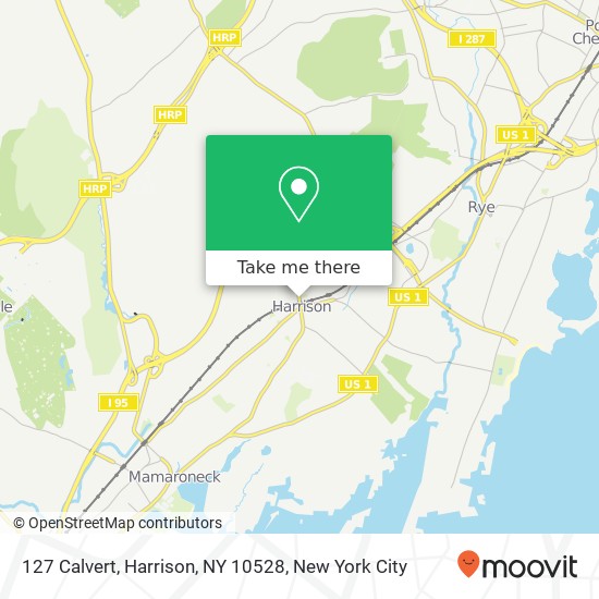 Mapa de 127 Calvert, Harrison, NY 10528