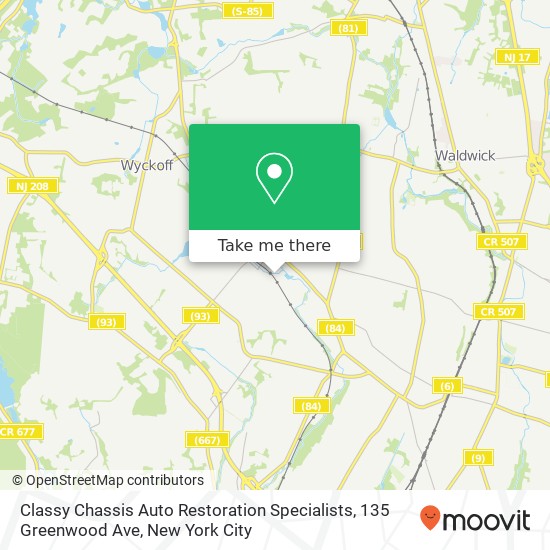 Classy Chassis Auto Restoration Specialists, 135 Greenwood Ave map
