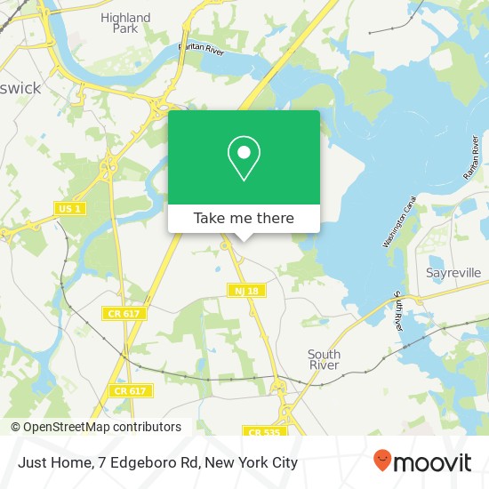 Just Home, 7 Edgeboro Rd map