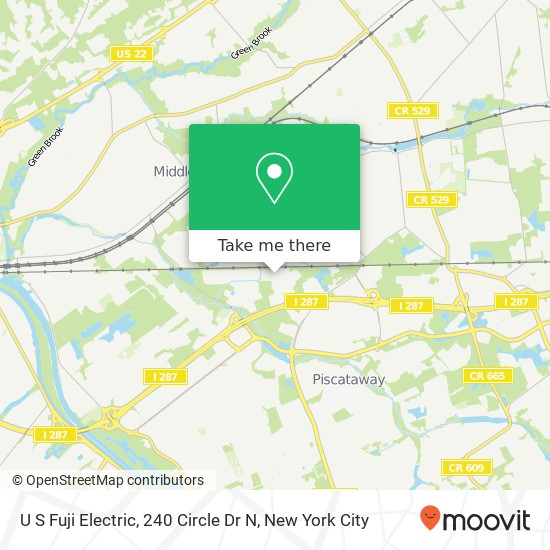 Mapa de U S Fuji Electric, 240 Circle Dr N
