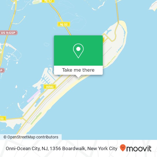 Mapa de Onni-Ocean City, NJ, 1356 Boardwalk