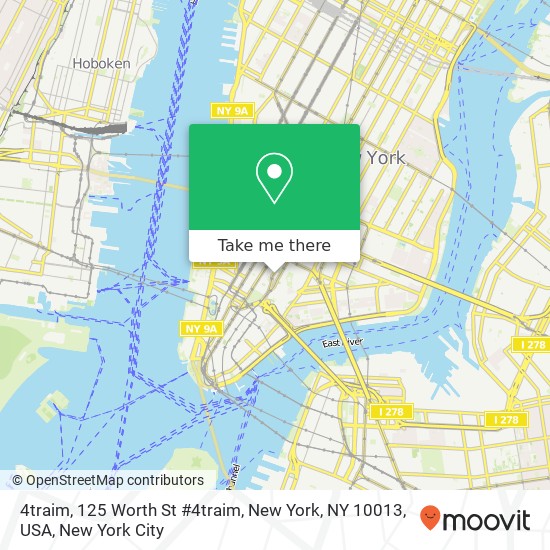 4traim, 125 Worth St #4traim, New York, NY 10013, USA map