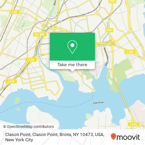Clason Point, Clason Point, Bronx, NY 10473, USA map