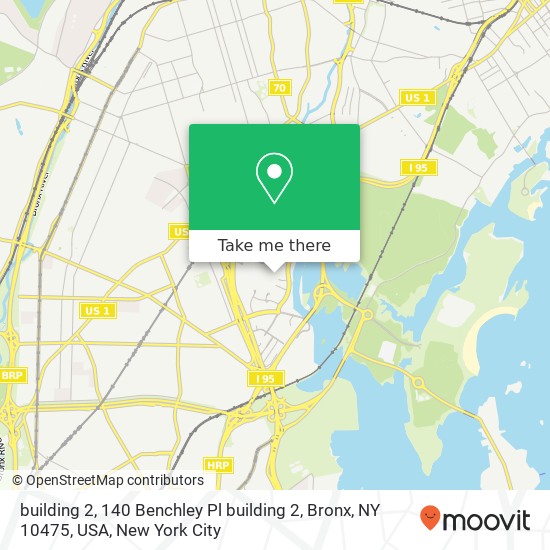 Mapa de building 2, 140 Benchley Pl building 2, Bronx, NY 10475, USA