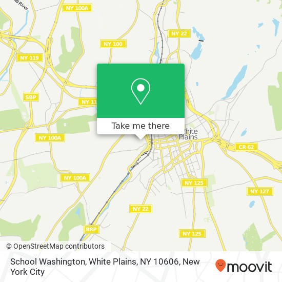 School Washington, White Plains, NY 10606 map