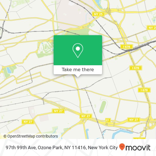 97th 99th Ave, Ozone Park, NY 11416 map