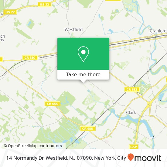 14 Normandy Dr, Westfield, NJ 07090 map