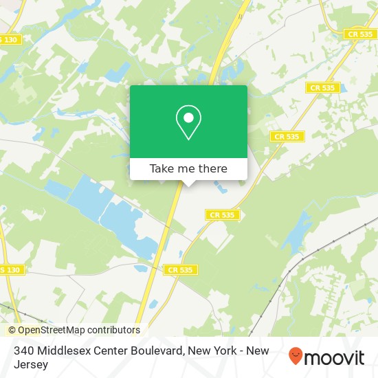 Mapa de 340 Middlesex Center Boulevard, 340 Middlesex Center Blvd, Monroe Township, NJ 08831, USA