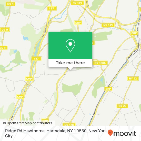 Ridge Rd Hawthorne, Hartsdale, NY 10530 map