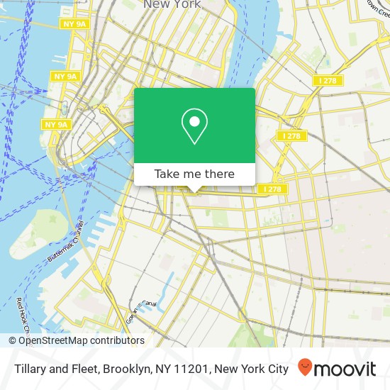 Tillary and Fleet, Brooklyn, NY 11201 map