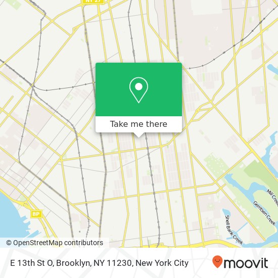 E 13th St O, Brooklyn, NY 11230 map