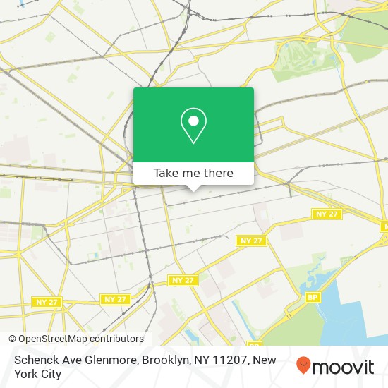 Schenck Ave Glenmore, Brooklyn, NY 11207 map