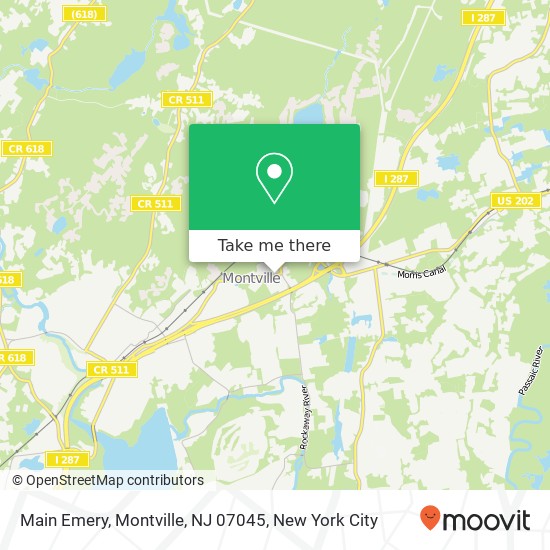 Mapa de Main Emery, Montville, NJ 07045
