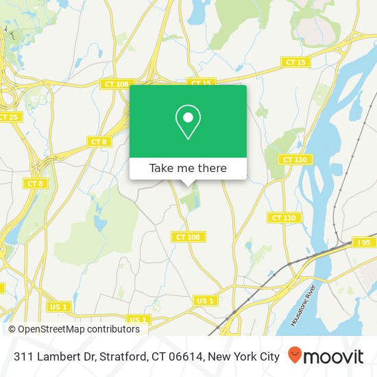 Mapa de 311 Lambert Dr, Stratford, CT 06614