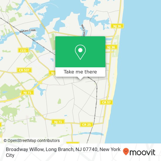 Broadway Willow, Long Branch, NJ 07740 map