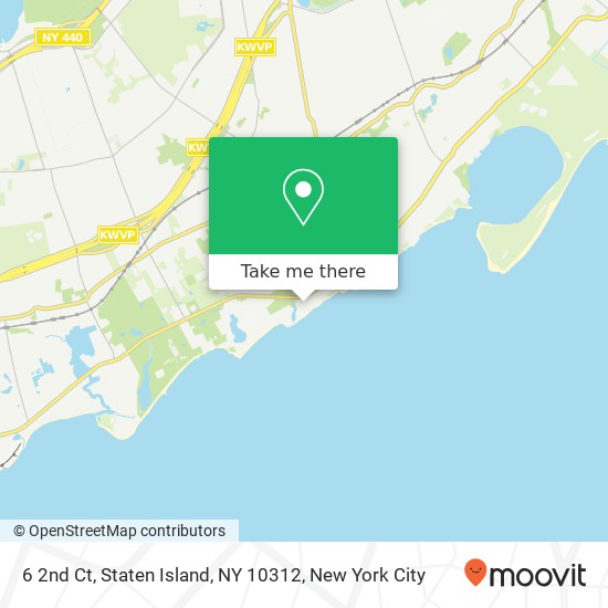 Mapa de 6 2nd Ct, Staten Island, NY 10312