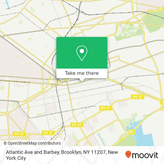 Mapa de Atlantic Ave and Barbey, Brooklyn, NY 11207