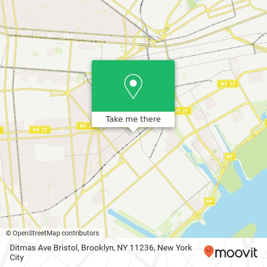 Ditmas Ave Bristol, Brooklyn, NY 11236 map