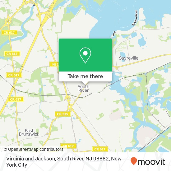 Virginia and Jackson, South River, NJ 08882 map