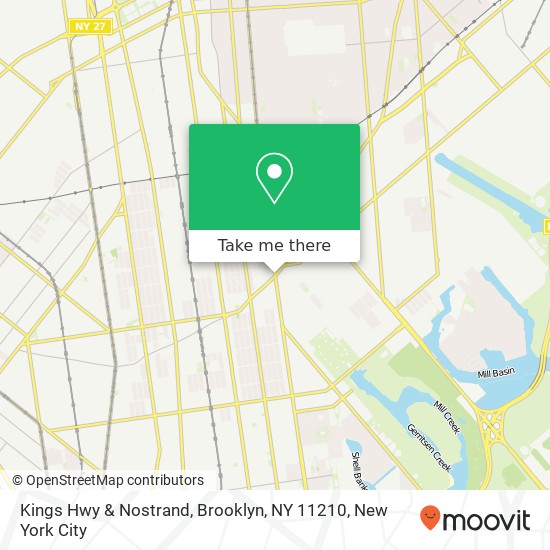 Kings Hwy & Nostrand, Brooklyn, NY 11210 map