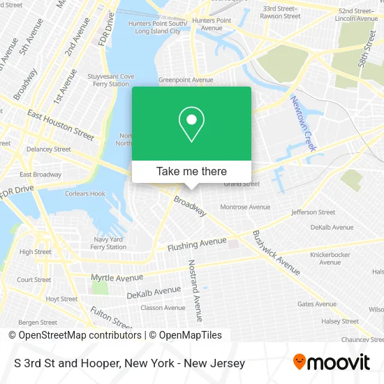 Mapa de S 3rd St and Hooper