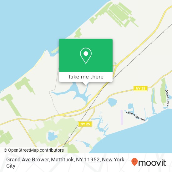 Mapa de Grand Ave Brower, Mattituck, NY 11952