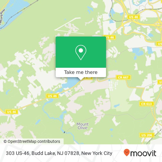 Mapa de 303 US-46, Budd Lake, NJ 07828