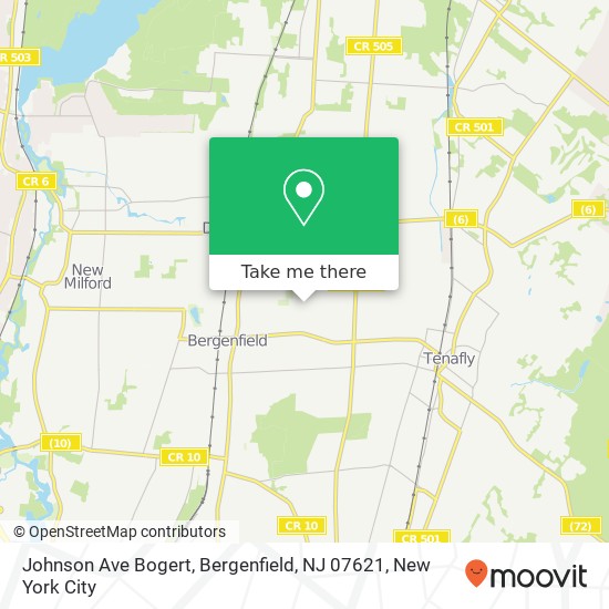 Johnson Ave Bogert, Bergenfield, NJ 07621 map