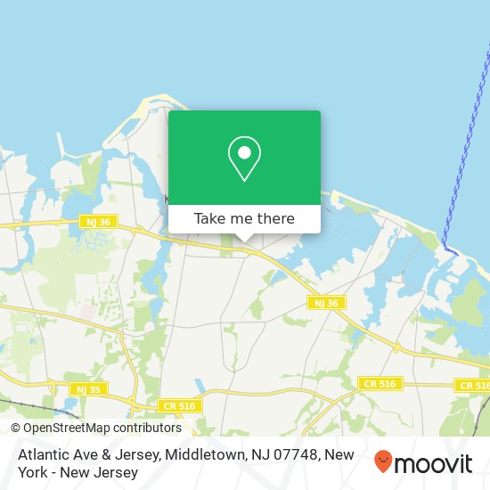 Mapa de Atlantic Ave & Jersey, Middletown, NJ 07748