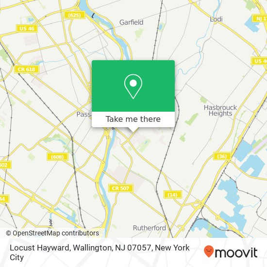 Locust Hayward, Wallington, NJ 07057 map