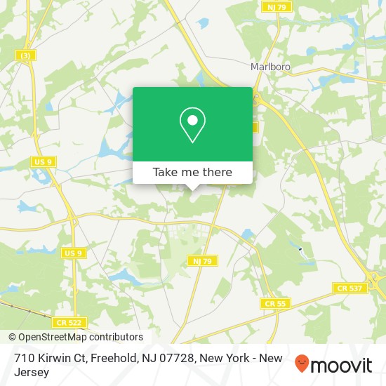 710 Kirwin Ct, Freehold, NJ 07728 map