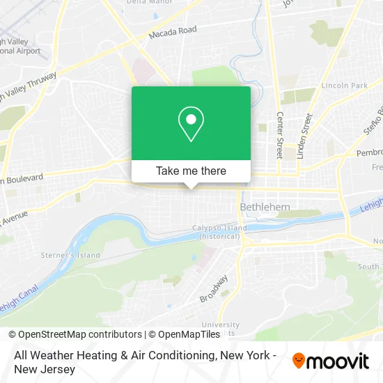 Mapa de All Weather Heating & Air Conditioning