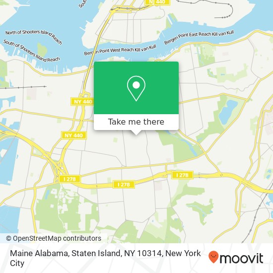 Maine Alabama, Staten Island, NY 10314 map