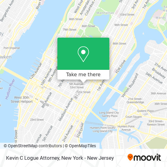 Kevin C Logue Attorney map